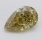 2.10 ct, Brown Yellow-VS1, Pear cut Diamond