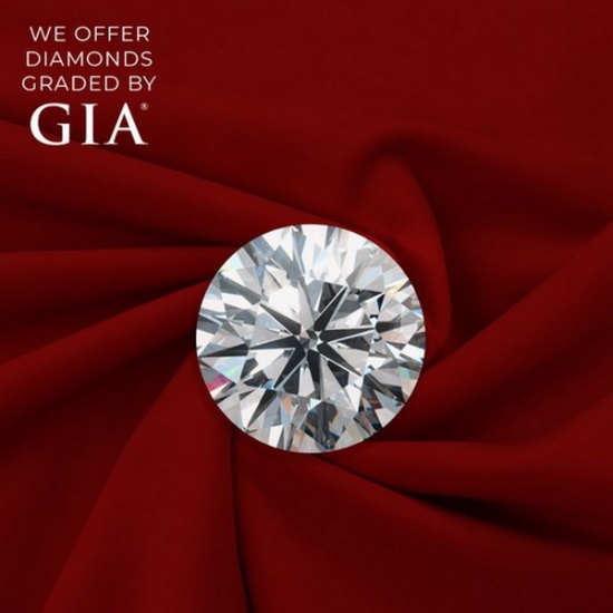 2.17 ct, Color D-VVS1, Round cut Diamond