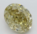 6.61 ct, Brown Yellow-VS2, Oval cut Diamond