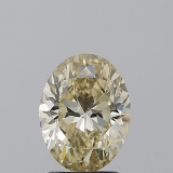 2.02 ct, Lt. Yellow-VVS2, Oval cut Diamond