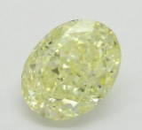 3.01 ct, Yellow-VS2, Oval cut Diamond