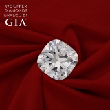 2.52 ct, Color E-VVS1, Cushion cut Diamond