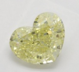 2.02 ct, Lt. Yellow-VS2, Heart cut Diamond