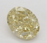 5.82 ct, Brown Yellow-VS1, Oval cut Diamond