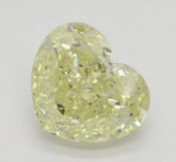 2.14 ct, Lt. Yellow-VVS2, Heart cut Diamond