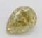 3.02 ct, Brown Yellow/VVS2, Pear cut Diamond