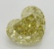 3.72 ct, Brown Yellow/VS1, Heart cut Diamond