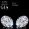 6.37 ct Round cut Diamond Pair