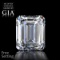 7.07 ct, Color F/VVS2, Emerald cut Diamond