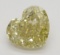 5.52 ct, Brown Yellow/VS1, Heart cut Diamond