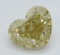 2.80 ct, Brown Yellow/VS1, Heart cut Diamond