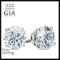 4.10 ct Round cut Diamond Pair