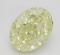 4.12 ct, Lt. Yellow/VVS2, Oval cut Diamond