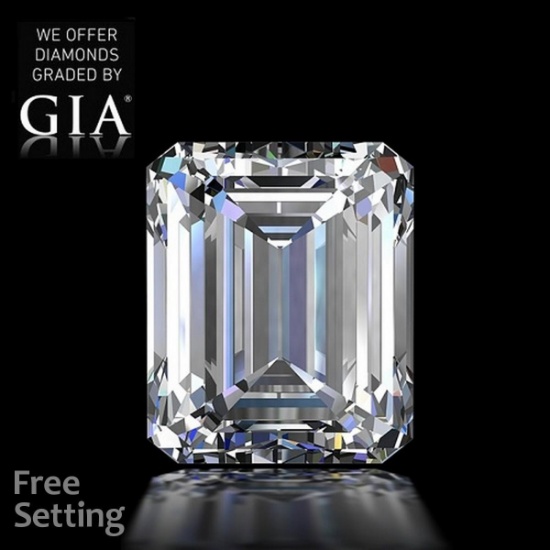 5.01 ct, Color G/VVS1, Emerald cut Diamond