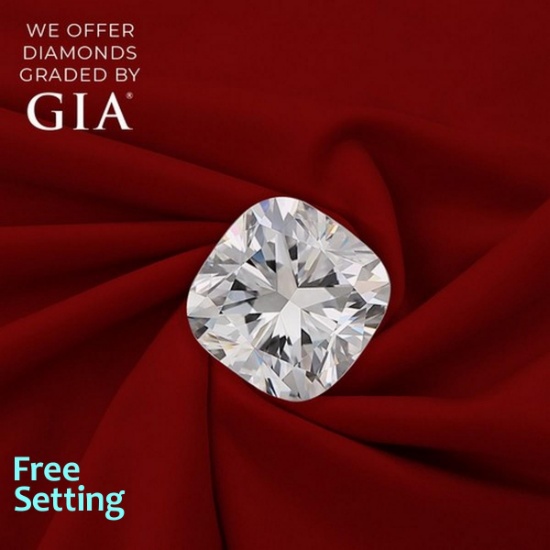 2.60 ct, Color D/VVS2, Cushion cut Diamond