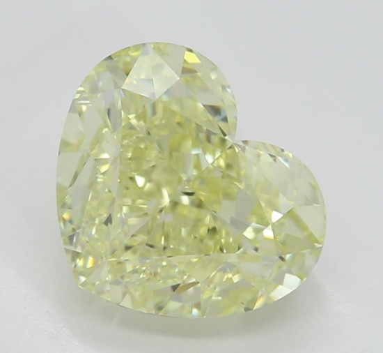 2.25 ct, Lt. Yellow/VVS2, Heart cut Diamond