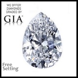 3.08 ct, Color D/IF, Pear cut Diamond