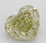 7.05 ct, Brown Yellow/VS2, Heart cut Diamond