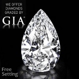 3.01 ct, Color D/FL, Pear cut Diamond