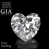 3.61 ct, Color E/VVS1, Heart cut Diamond