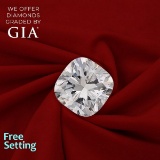 2.51 ct, Color F/VVS2, Cushion cut Diamond