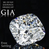 3.03 ct, Color D/VS1, Cushion cut Diamond