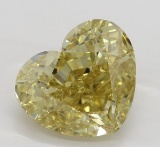 2.75 ct, Brown Yellow/VVS2, Heart cut Diamond