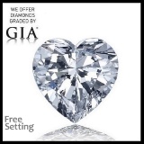 3.01 ct, Color H/VS1, Heart cut Diamond