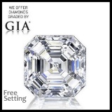 3.17 ct, Color H/IF, Sq. Emerald cut Diamond