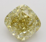 5.51 ct, Brown Yellow/VS1, Cushion cut Diamond