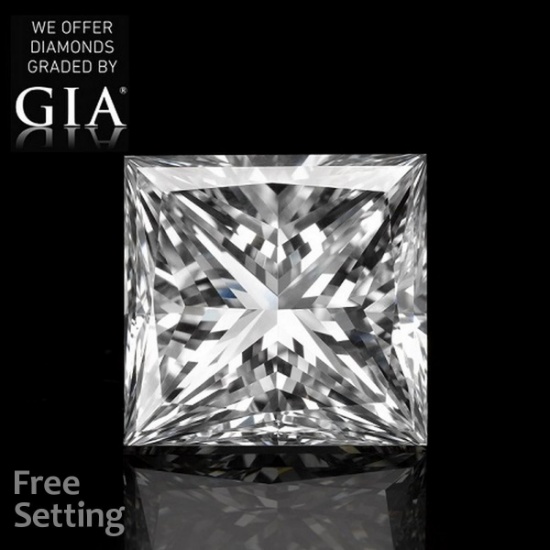 4.01 ct, Color E/VS1, Princess cut Diamond