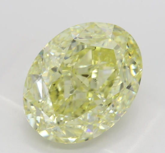 9.05 ct, Yellow/SI1, Oval cut Diamond