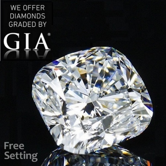 2.01 ct, Color E/VVS2, Cushion cut Diamond