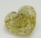 4.52 ct, Bn. Yellow/VS2, Heart cut Diamond