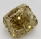 3.21 ct, Bn. Yellow/VVS1, Cushion cut Diamond