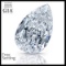 3.02 ct, Color E/VS2, Pear cut Diamond