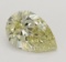 4.15 ct, Lt. Bn. Yellow/VS2, Pear cut Diamond