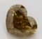 2.21 ct, Yellow Bn./VS2, Heart cut Diamond