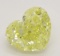 3.03 ct, Intense Yellow/VVS2, Heart cut Diamond