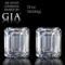 10.02 ct Emerald cut Diamond Pair