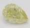 2.51 ct, Yellow/VVS2, Pear cut Diamond