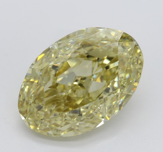 5.57 ct, Bn. Yellow/VS1, Oval cut Diamond