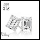 10.04 ct Emerald cut Diamond Pair