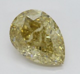 3.16 ct, Bn. Yellow/VS2, Pear cut Diamond