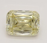 2.11 ct, Bn. Yellow/VS2, Emerald cut Diamond