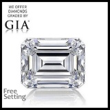 3.02 ct, Color F/VVS2, Emerald cut Diamond