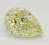 2.52 ct, Lt. Yellow/IF, Pear cut Diamond