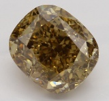 2.51 ct, Yellow Bn./VS1, Cushion cut Diamond