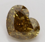 2.21 ct, Yellow Bn./VS2, Heart cut Diamond