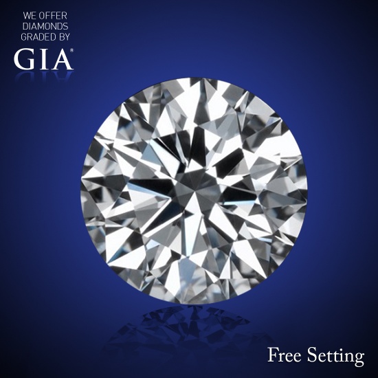 1.03 ct, H/VVS1, Round cut Diamond, 41% off Rapaport List Price (GIA Graded), Unmounted. Appraised V